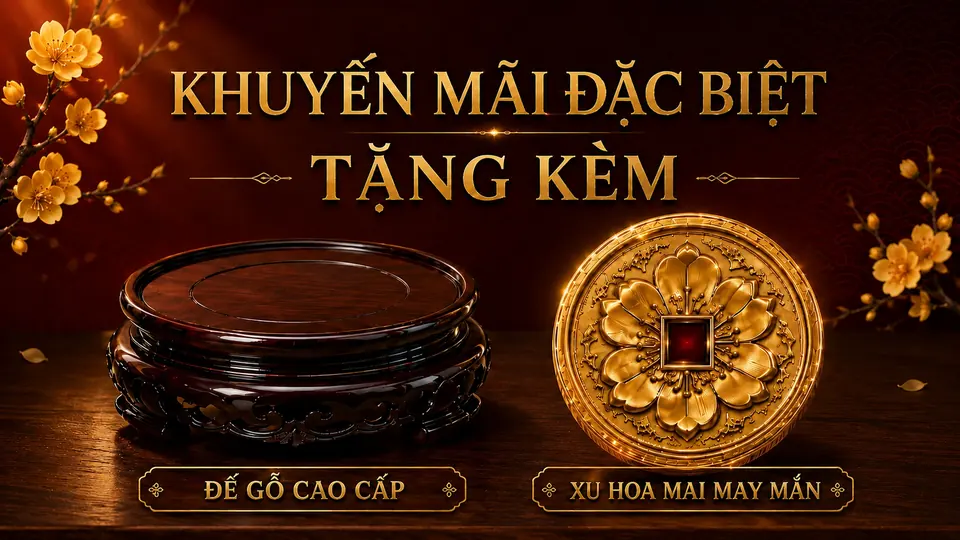 Ưu đãi khuyến mãi Bình Hút Lộc Gốm Sứ Phúc Lộc Viên Minh